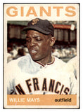 1964 Topps Baseball #150 Wilie Mays Giants VG 513385