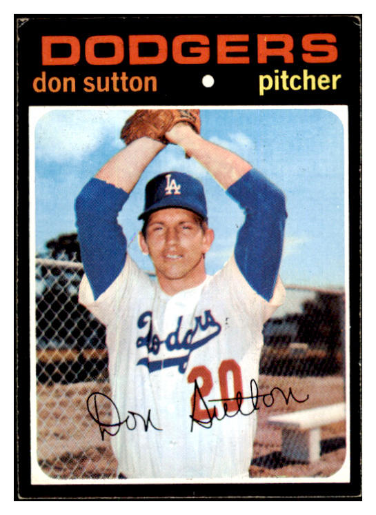 1971 Topps Baseball #361 Don Sutton Dodgers EX 513387