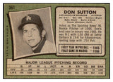 1971 Topps Baseball #361 Don Sutton Dodgers EX 513387