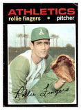 1971 Topps Baseball #384 Rollie Fingers A's EX 513388