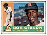 1960 Topps Baseball #073 Bob Gibson Cardinals VG 513392