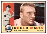 1960 Topps Baseball #377 Roger Maris Yankees VG 513394