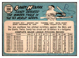 1965 Topps Baseball #300 Sandy Koufax Dodgers Good 513396