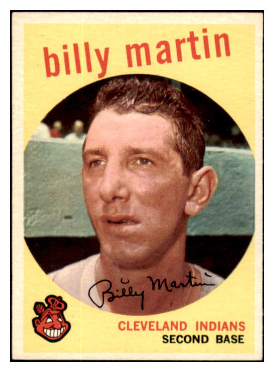 1959 Topps Baseball #295 Billy Martin Indians EX-MT 513402