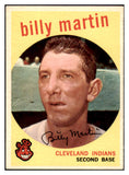 1959 Topps Baseball #295 Billy Martin Indians EX-MT 513402