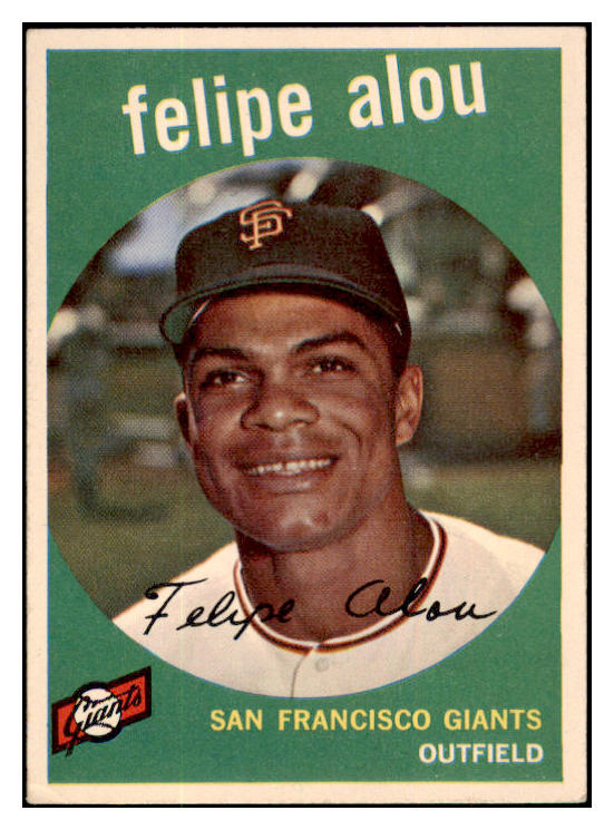 1959 Topps Baseball #102 Felipe Alou Giants EX-MT 513403