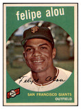 1959 Topps Baseball #102 Felipe Alou Giants EX-MT 513403