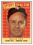 1958 Topps Baseball #479 Nellie Fox A.S. White Sox EX-MT 513407