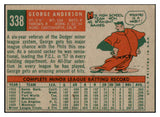 1959 Topps Baseball #338 Sparky Anderson Phillies VG-EX 513413