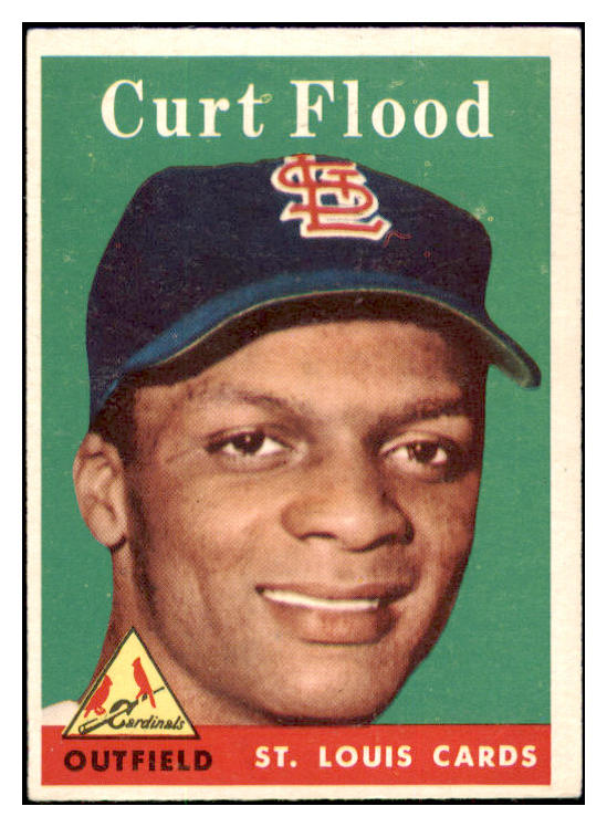 1958 Topps Baseball #464 Curt Flood Cardinals VG-EX 513421