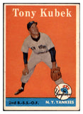 1958 Topps Baseball #393 Tony Kubek Yankees VG-EX 513424