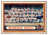 1957 Topps Baseball #114 Milwaukee Braves Team VG-EX 513427