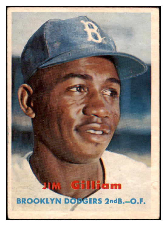 1957 Topps Baseball #115 Jim Gilliam Dodgers EX 513430