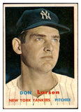 1957 Topps Baseball #175 Don Larsen Yankees EX 513432