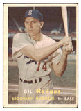 1957 Topps Baseball #080 Gil Hodges Dodgers VG-EX 513433