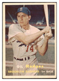 1957 Topps Baseball #080 Gil Hodges Dodgers EX 513434