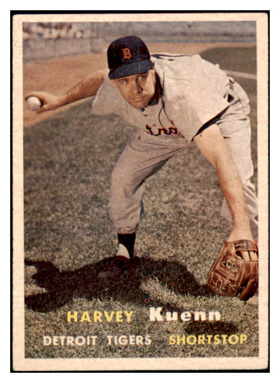 1957 Topps Baseball #088 Harvey Kuenn Tigers EX 513439