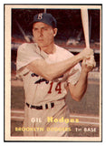 1957 Topps Baseball #080 Gil Hodges Dodgers VG-EX 513444