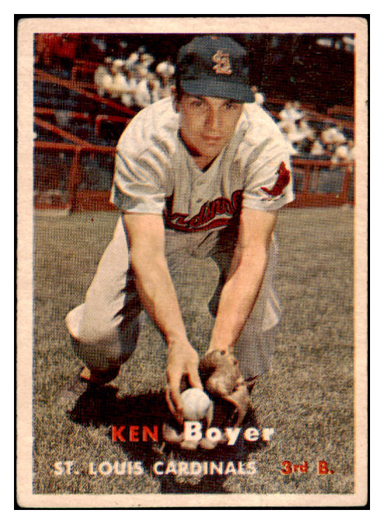 1957 Topps Baseball #122 Ken Boyer Cardinals VG-EX 513450