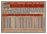 1957 Topps Baseball #154 Red Schoendienst Giants VG-EX 513453