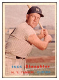 1957 Topps Baseball #215 Enos Slaughter Yankees VG-EX 513458