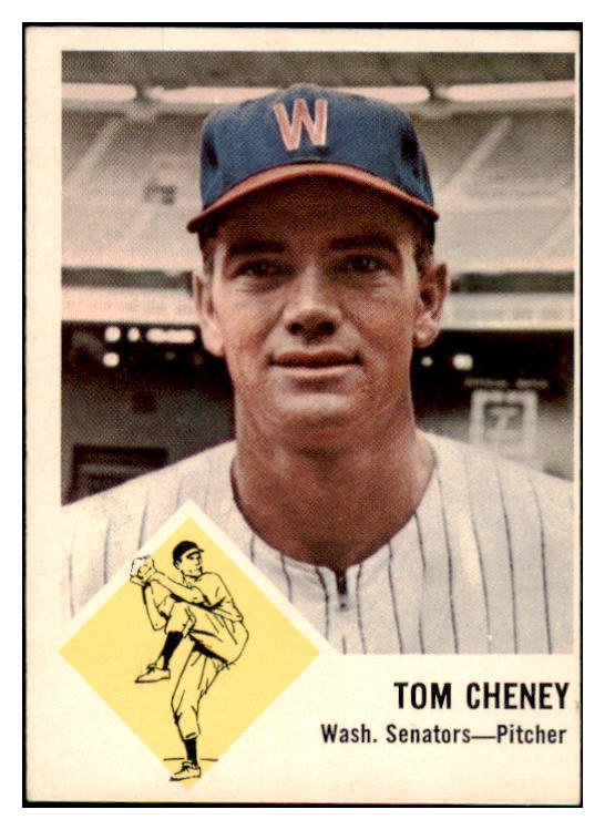 1963 Fleer Baseball #027 Tom Cheney Senators EX 513475