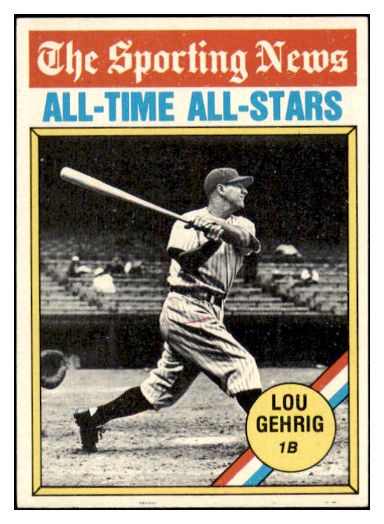 1976 Topps Baseball #341 Lou Gehrig ATG Yankees EX-MT 513499