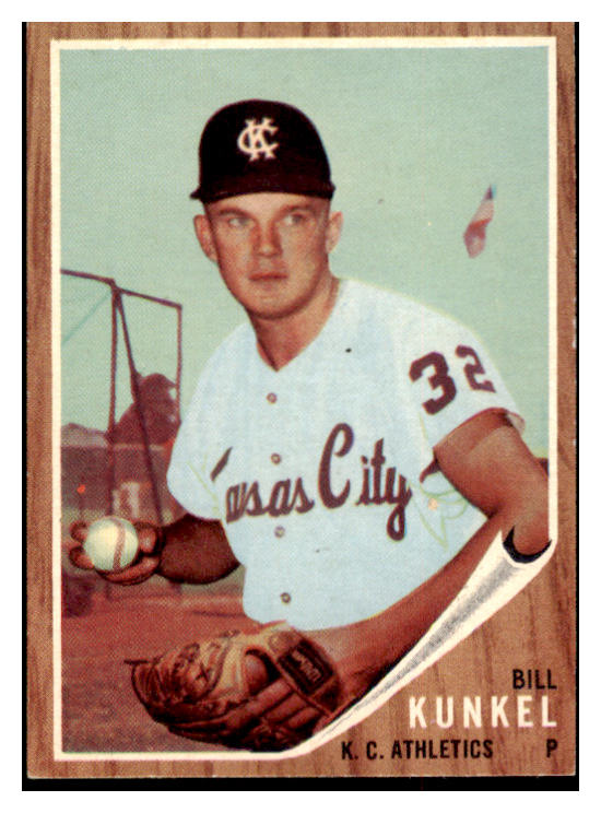 1962 Topps Baseball #147 Bill Kunkle A's EX-MT Variation 513510