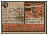 1962 Topps Baseball #129 Lee Walls Dodgers EX-MT Variation 513514