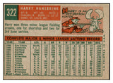 1959 Topps Baseball #322 Harry Hanebrink Braves VG-EX/EX No Trade 513515