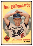 1959 Topps Baseball #321 Bob Giallombardo Dodgers VG No Trade 513516