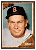 1962 Topps Baseball #559 Mike Higgins Red Sox EX-MT Blank Back 513521