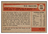 1954 Bowman Baseball #033 Vic Raschi Yankees EX Trade 513532