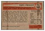 1954 Bowman Baseball #163 Dave Philley A's VG-EX Trade 513538