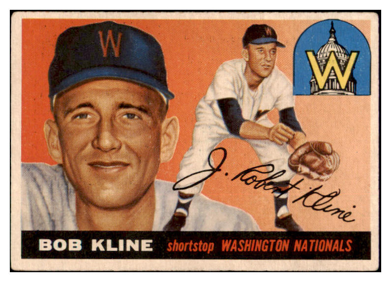 1955 Topps Baseball #173 Bob Kline Senators VG-EX 513540