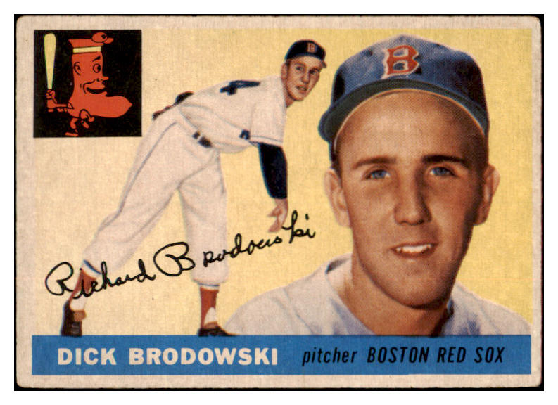 1955 Topps Baseball #171 Dick Brodowski Red Sox VG-EX 513549