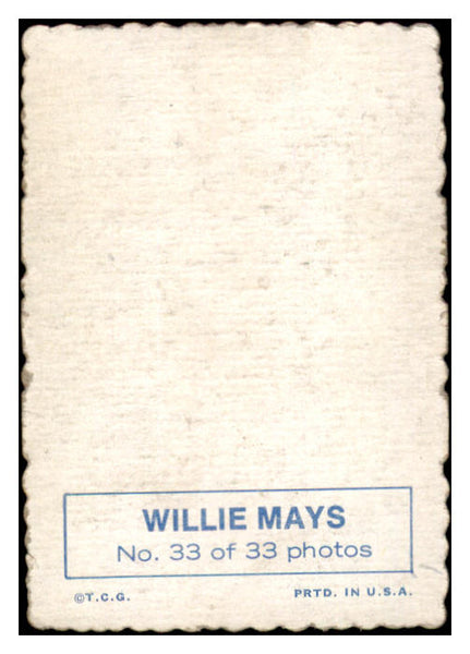 1969 Topps Baseball Deckle Edge #033 Willie Mays Giants VG-EX 513577