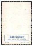 1969 Topps Baseball Deckle Edge #029 Bob Gibson Cardinals EX 513578