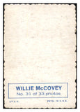 1969 Topps Baseball Deckle Edge #031 Willie McCovey Giants VG-EX 513584