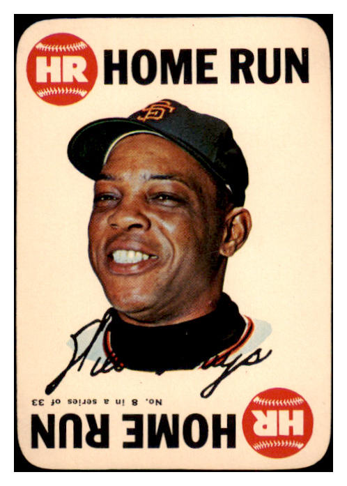 1968 Topps Baseball Game #008 Willie Mays Giants EX-MT 513597