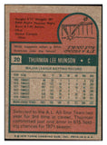 1975 Topps Mini Baseball #020 Thurman Munson Yankees EX 513598