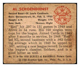 1950 Bowman Baseball #071 Red Schoendienst Cardinals VG-EX 513605