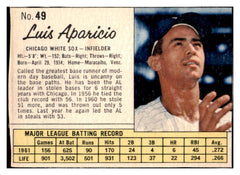 1962 Jello #049 Luis Aparicio White Sox VG-EX 513634