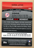 2009 Topps Unique Red #109 Derek Jeter Yankees 513654