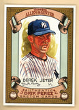 2007 Allen & Ginter Dick Perez Sketch #019 Derek Jeter Yankees 513661