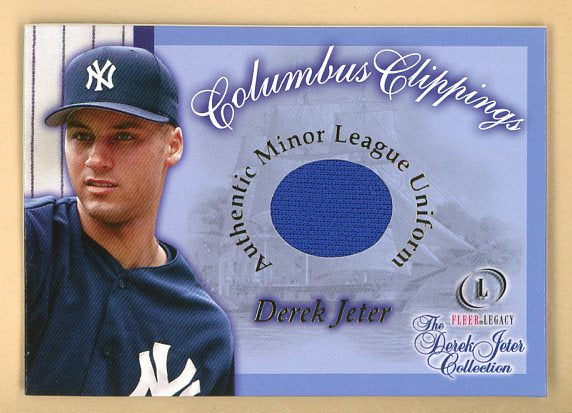 2001 Fleer Legacy Columbus Clipping Derek Jeter Yankees 513684