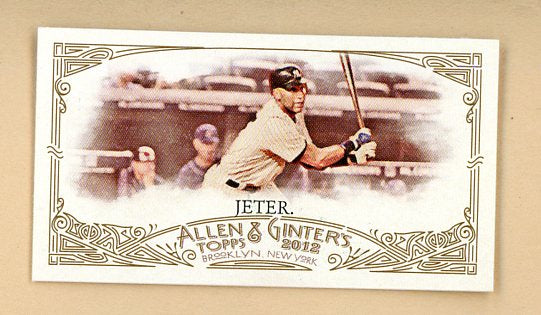 2012 Allen & Ginter Mini #274 Derek Jeter Yankees 513685