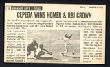 1964 Topps Baseball Giants #055 Orlando Cepeda Giants VG-EX 513735