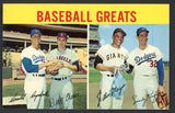 1964 Baseball Greats Postcard Willie Mays Sandy Koufax EX+/EX-MT 513767