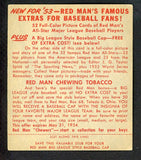 1953 Red Man #022AL Dom DiMaggio Red Sox VG w Tab 513775